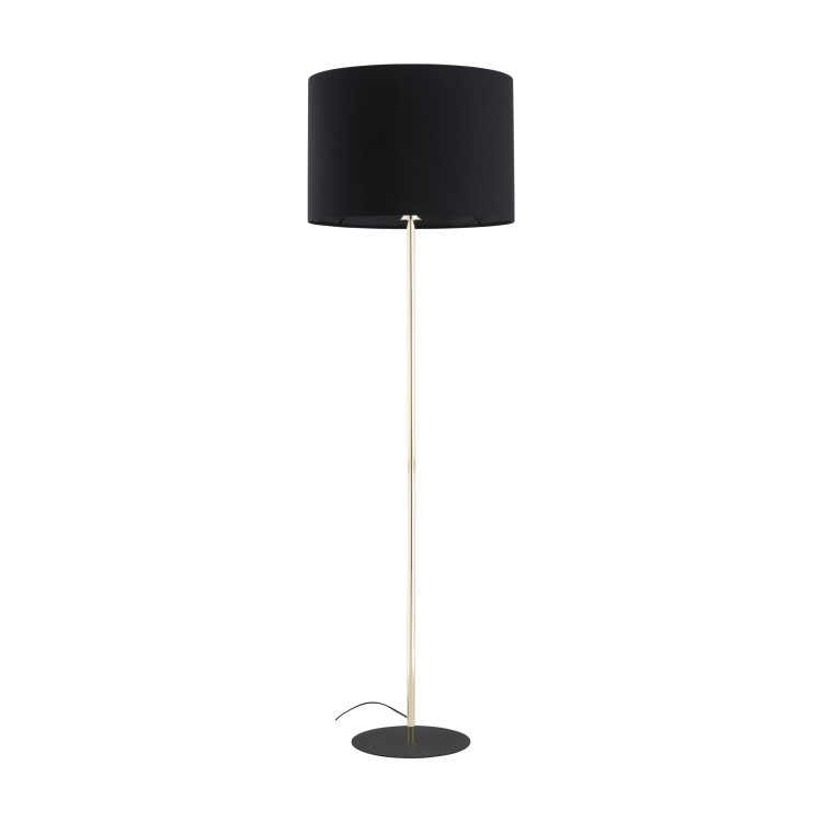 UMBERTO BLACK GOLD Lampa podłogowa 1 16029 TK Lighting Złoty, Czarny Czarny