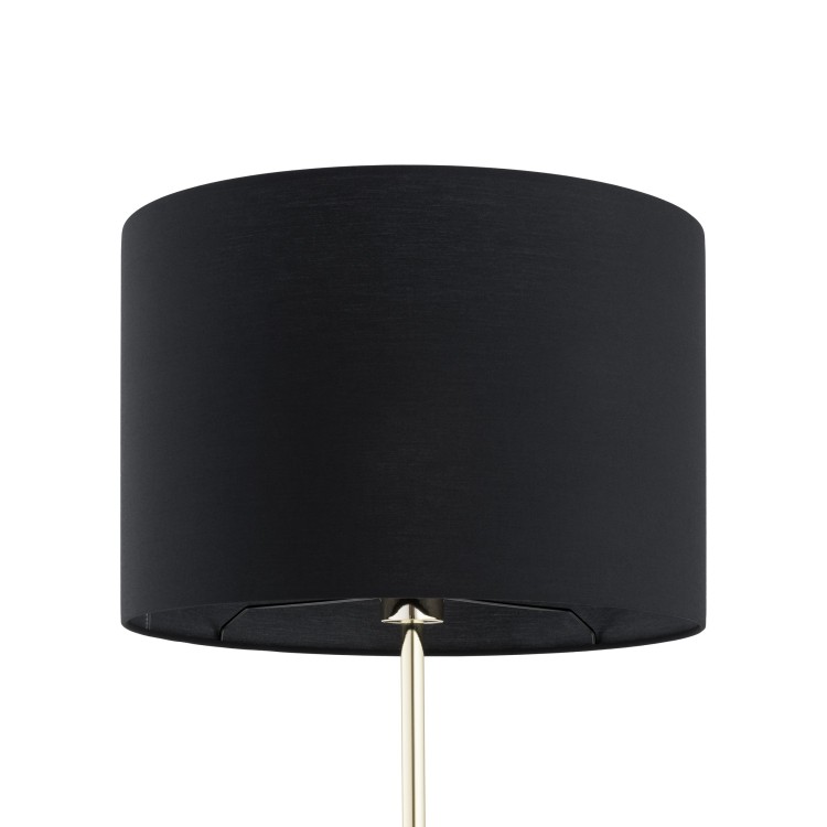 UMBERTO BLACK GOLD Lampa podłogowa 1 16029 TK Lighting Złoty, Czarny Czarny