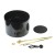 UMBERTO BLACK GOLD Lampa podłogowa 1 16029 TK Lighting Złoty, Czarny Czarny