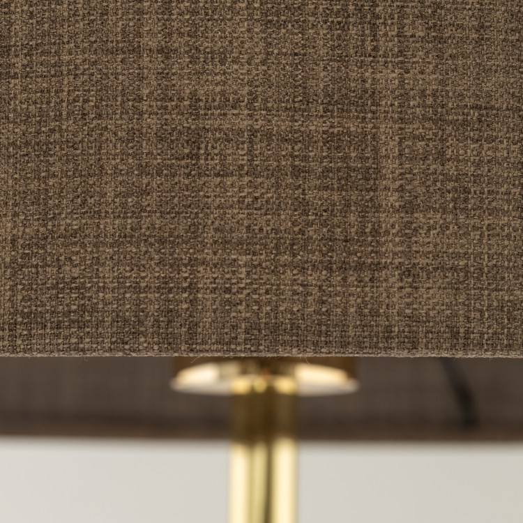 UMBERTO BROWN GOLD Lampa podłogowa 1 16031 TK Lighting Złoty, Czarny Brązowy