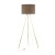UMBERTO BROWN GOLD Lampa podłogowa 1 16032 TK Lighting Złoty Brązowy