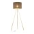 UMBERTO BROWN GOLD Lampa podłogowa 1 16032 TK Lighting Złoty Brązowy