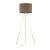 UMBERTO BROWN GOLD Lampa podłogowa 1 16032 TK Lighting Złoty Brązowy