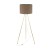 UMBERTO BROWN GOLD Lampa podłogowa 1 16032 TK Lighting Złoty Brązowy