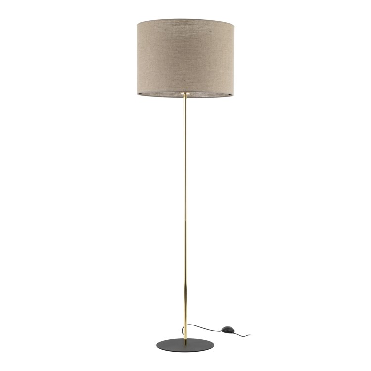 UMBERTO LINEN GOLD Lampa podłogowa 1 16035 TK Lighting Złoty Len