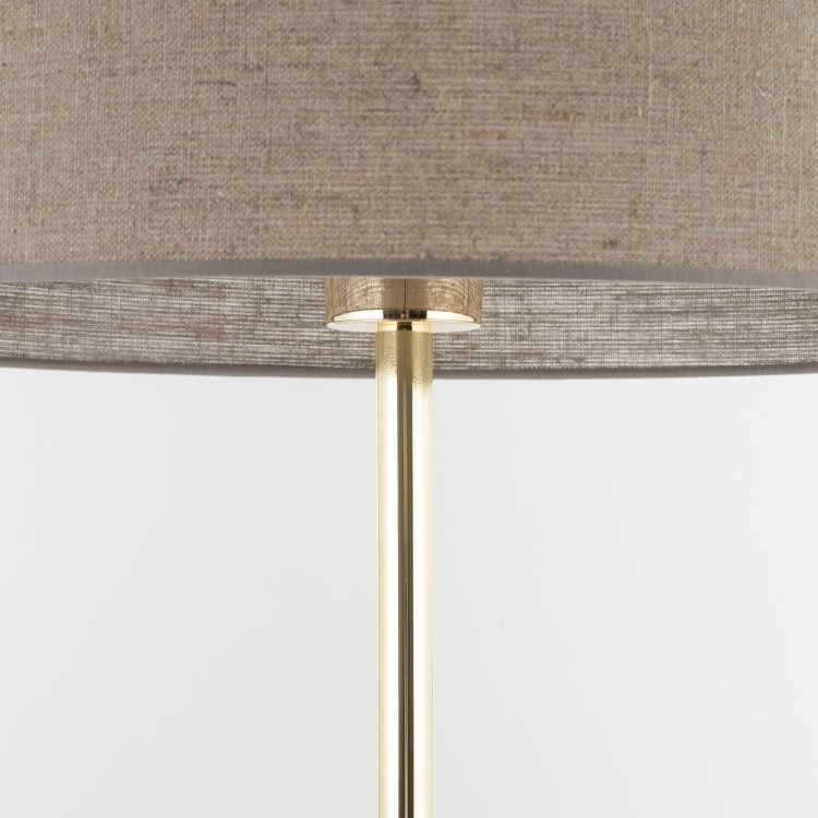 UMBERTO LINEN GOLD Lampa podłogowa 1 16035 TK Lighting Złoty Len