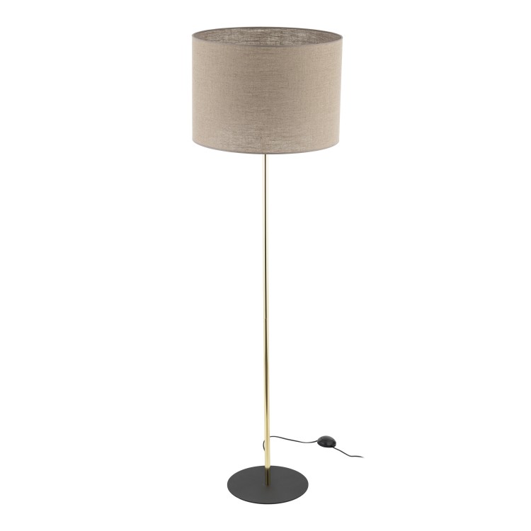 UMBERTO LINEN GOLD Lampa podłogowa 1 16035 TK Lighting Złoty Len