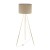 UMBERTO LINEN GOLD Lampa podłogowa 1 16036 TK Lighting Złoty Len