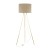 UMBERTO LINEN GOLD Lampa podłogowa 1 16036 TK Lighting Złoty Len