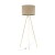 UMBERTO LINEN GOLD Lampa podłogowa 1 16036 TK Lighting Złoty Len