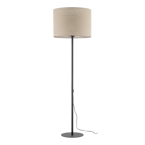 EARTH Lampa podłogowa 1 16012 TK Lighting Czarny Juta