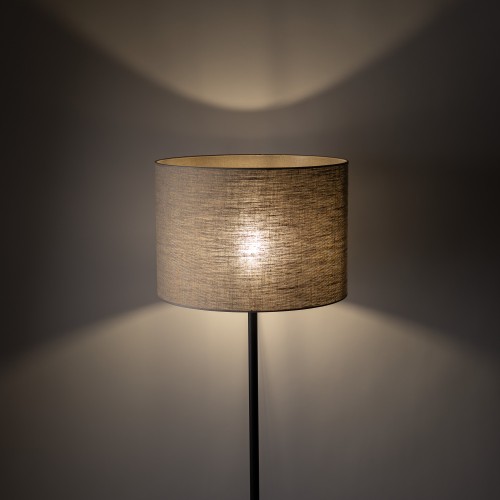 EARTH Lampa podłogowa 1 16012 TK Lighting Czarny Juta