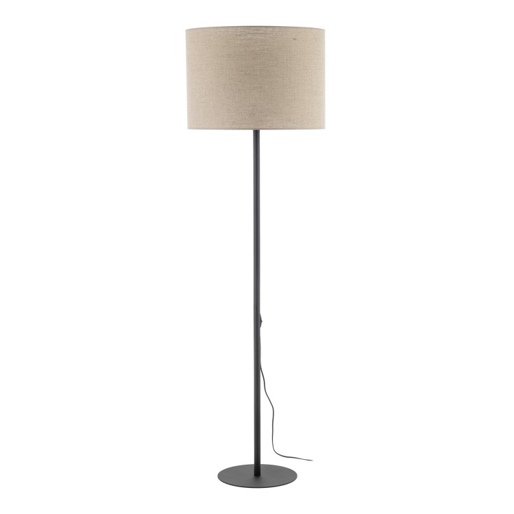 EARTH Lampa podłogowa 1 16012 TK Lighting Czarny Juta