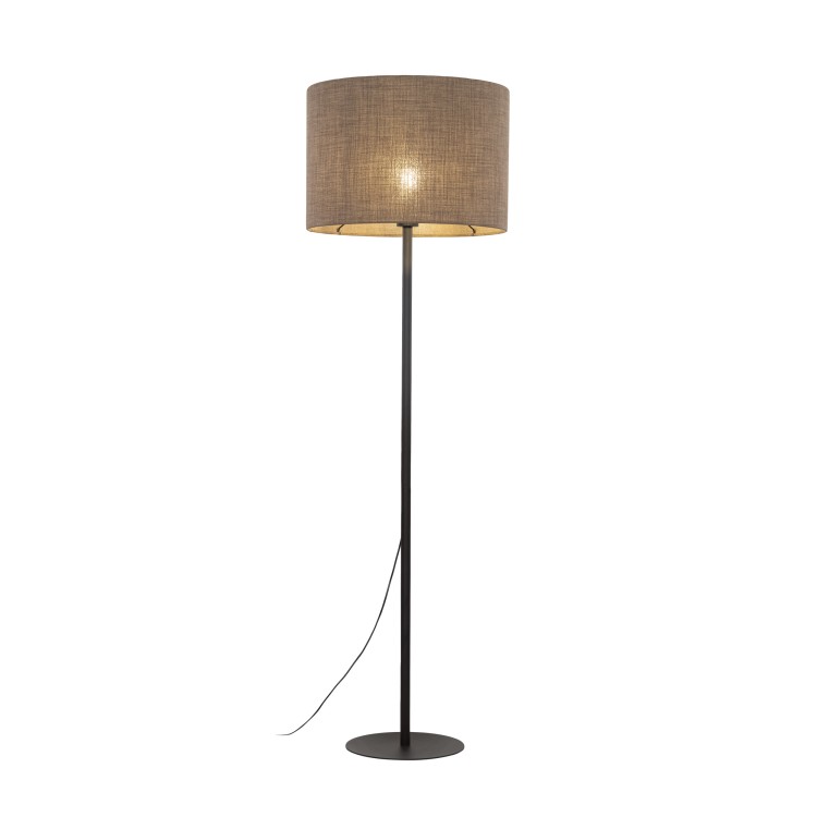 EARTH Lampa podłogowa 1 16013 TK Lighting Czarny Brązowy