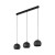 ZOE BLACK Lampa wisząca 3 S 10169 TK Lighting Czarny Czarny