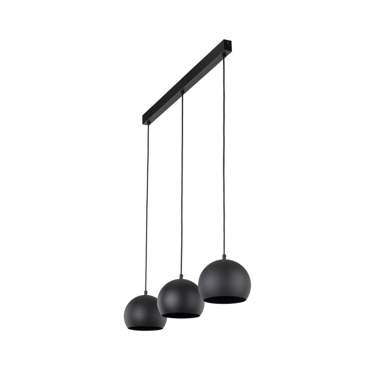 ZOE BLACK Lampa wisząca 3 S 10169 TK Lighting Czarny Czarny