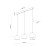 ZOE BLACK Lampa wisząca 3 S 10169 TK Lighting Czarny Czarny
