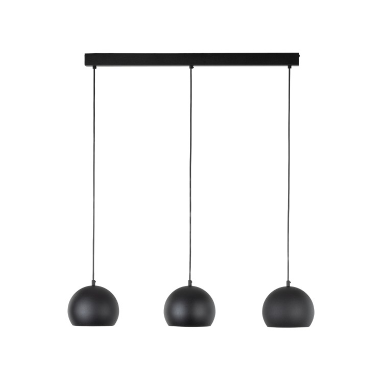 ZOE BLACK Lampa wisząca 3 S 10169 TK Lighting Czarny Czarny