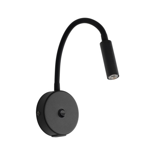 LAGOS BLACK Kinkiet 1 USB 10200 TK Lighting Czarny Czarny