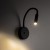 LAGOS BLACK Kinkiet 1 USB 10200 TK Lighting Czarny Czarny