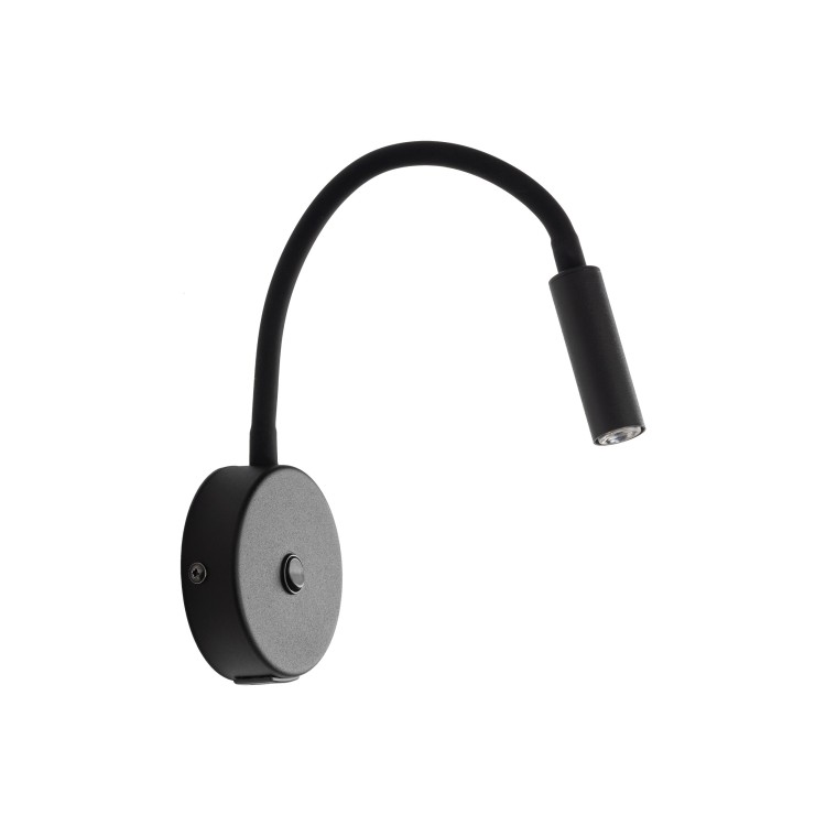 LAGOS BLACK Kinkiet 1 USB 10200 TK Lighting Czarny Czarny