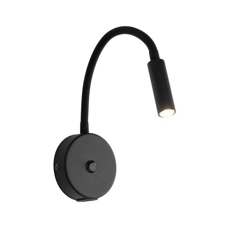 LAGOS BLACK Kinkiet 1 USB 10200 TK Lighting Czarny Czarny