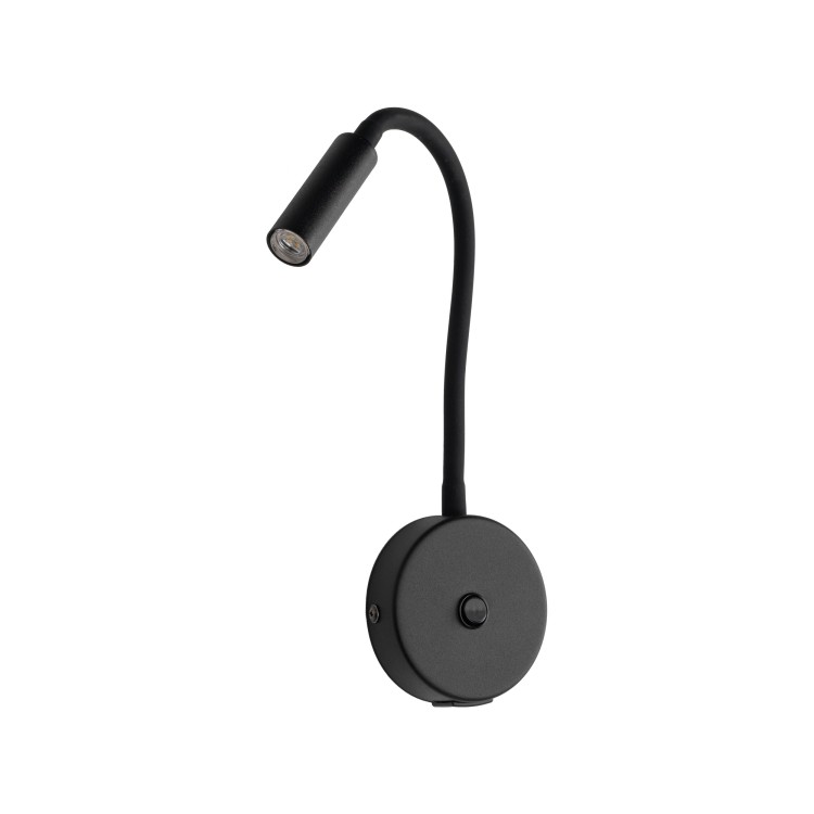 LAGOS BLACK Kinkiet 1 USB 10200 TK Lighting Czarny Czarny