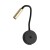 LAGOS BLACK/GOLD Kinkiet 1 USB 10201 TK Lighting Złoty, Czarny Złoty