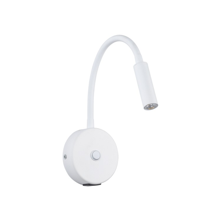 LAGOS WHITE Kinkiet 1 USB 10202 TK Lighting Biały Biały