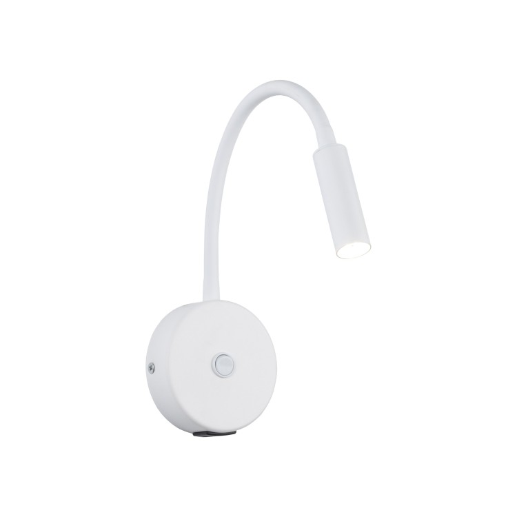 LAGOS WHITE Kinkiet 1 USB 10202 TK Lighting Biały Biały