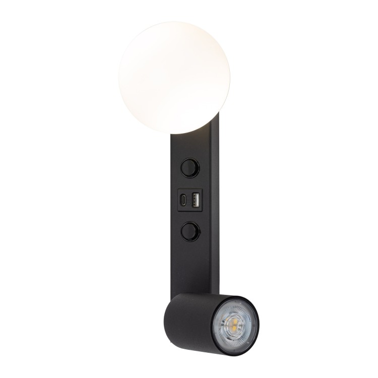 VOX Kinkiet 2 + Ładowarka USB 10152 TK Lighting Czarny Biały