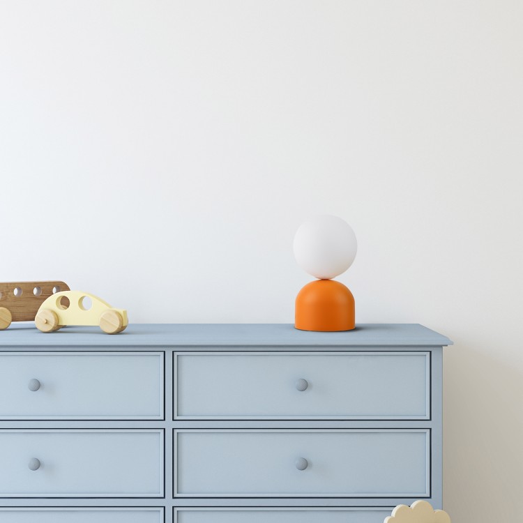 MIKI ORANGE Lampka nocna 1 16041 TK Lighting Pomarańczowy Biały