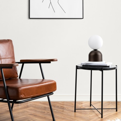 MIKI BROWN Lampka nocna 1 16043 TK Lighting Brązowy Biały
