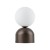 MIKI BROWN Lampka nocna 1 16043 TK Lighting Brązowy Biały