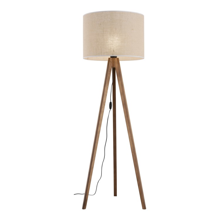 GRAND ORZECH Lampa podłogowa 16017 TK Lighting Orzech Juta