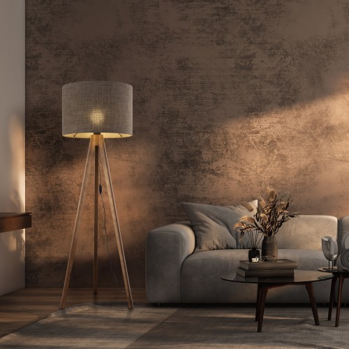 GRAND ORZECH Lampa podłogowa 16019 TK Lighting Orzech Brązowy