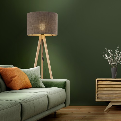 GRAND SOSNA Lampa podłogowa 16026 TK Lighting Sosna Brązowy