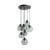 CUBUS GRAPHITE Lampa wisząca 7 Koło 10207 TK Lighting Czarny Grafitowy