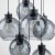 CUBUS GRAPHITE Lampa wisząca 7 Koło 10207 TK Lighting Czarny Grafitowy