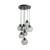 CUBUS GRAPHITE Lampa wisząca 7 Koło 10207 TK Lighting Czarny Grafitowy