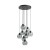 CUBUS GRAPHITE Lampa wisząca 9 Koło 10208 TK Lighting Czarny Grafitowy
