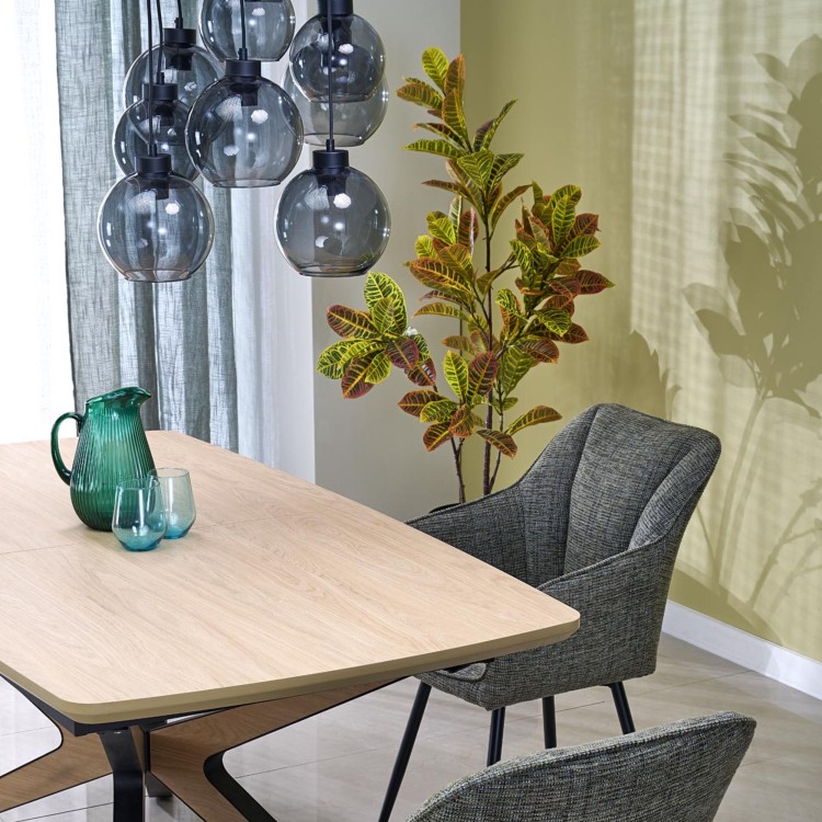 CUBUS GRAPHITE Lampa wisząca 9 Koło 10208 TK Lighting Czarny Grafitowy