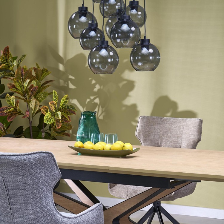 CUBUS GRAPHITE Lampa wisząca 9 Koło 10208 TK Lighting Czarny Grafitowy