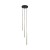 PIANO BLACK GOLD Lampa wisząca 3 10117 TK Lighting Złoty, Czarny