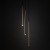 PIANO BLACK GOLD Lampa wisząca 3 10117 TK Lighting Złoty, Czarny
