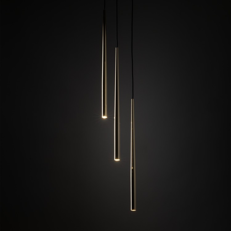 PIANO BLACK GOLD Lampa wisząca 3 10117 TK Lighting Złoty, Czarny