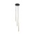 PIANO BLACK GOLD Lampa wisząca 3 10117 TK Lighting Złoty, Czarny
