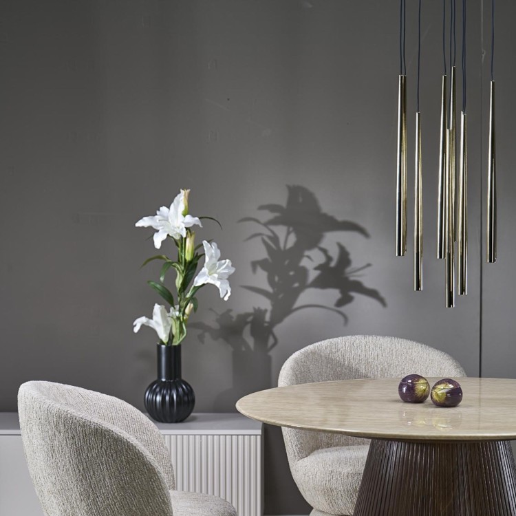 PIANO BLACK GOLD Lampa wisząca 10 10118 TK Lighting Złoty, Czarny Złoty