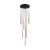PIANO BLACK GOLD Lampa wisząca 10 10118 TK Lighting Złoty, Czarny Złoty