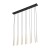 PIANO BLACK GOLD Lampa wisząca 12 10119 TK Lighting Złoty, Czarny Złoty